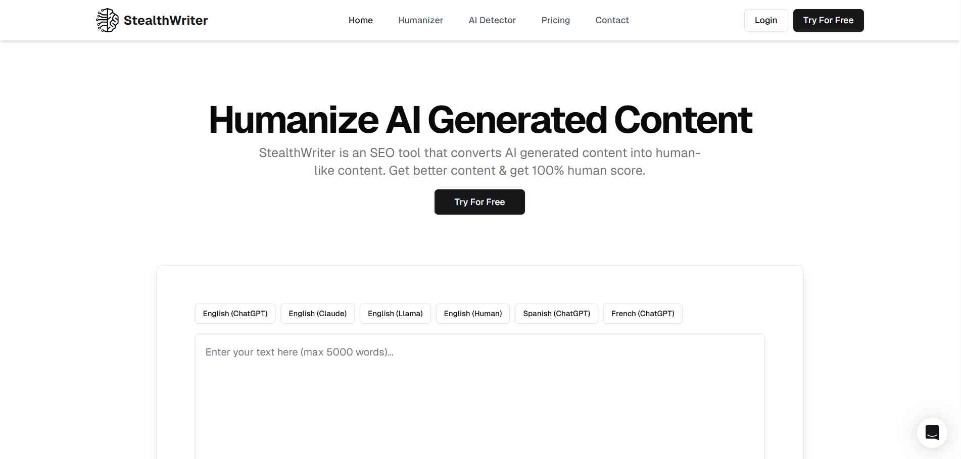 StealthWriter AI Humanizer