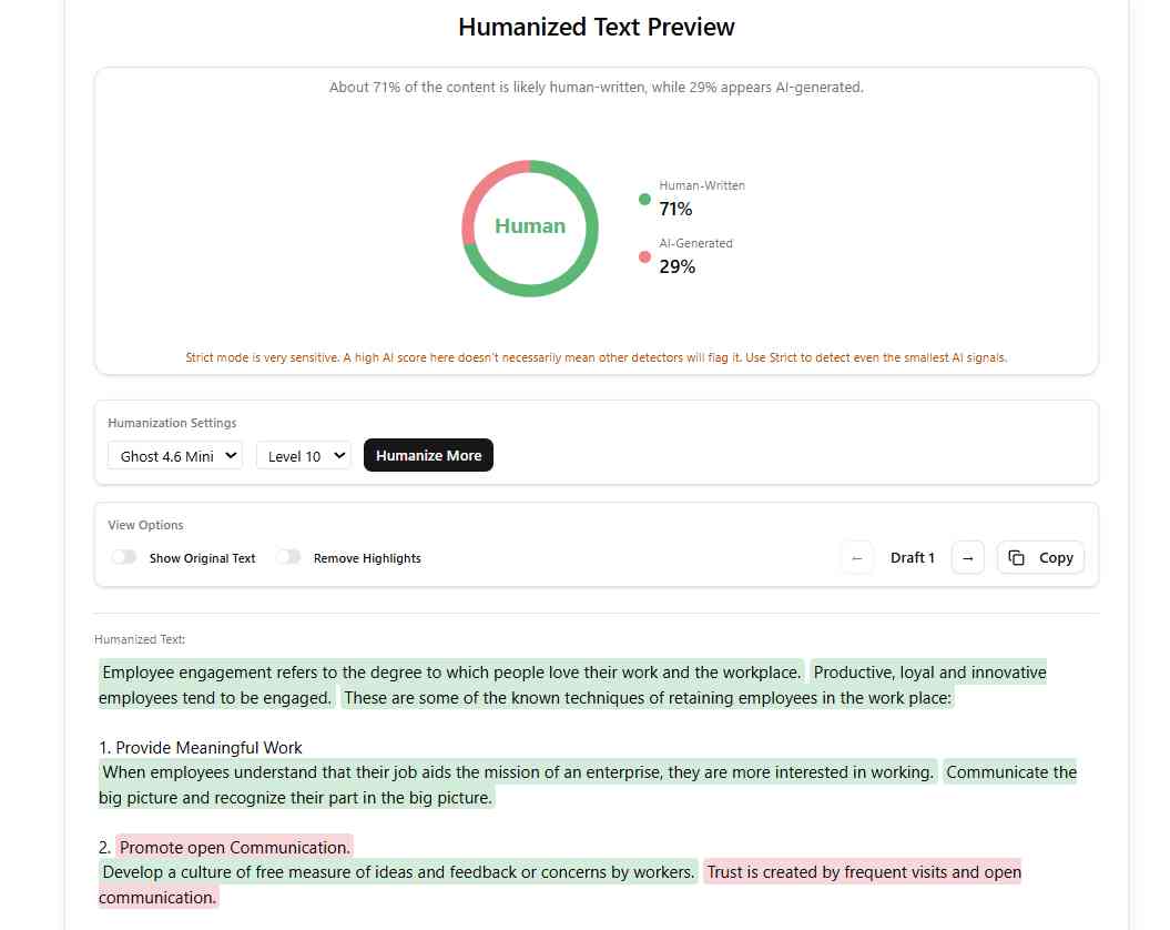StealthWriter AI Humanizer